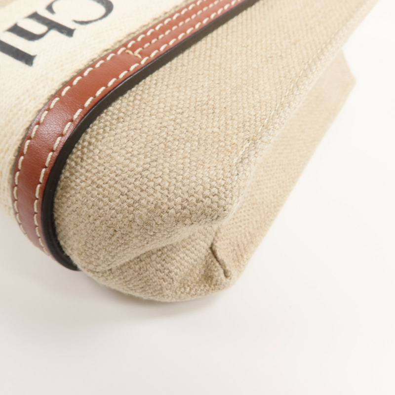 Chloe 帆布Mini Woody手挽肩背兩用袋-13