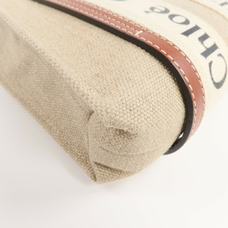 Chloe 帆布Mini Woody手挽肩背兩用袋-14