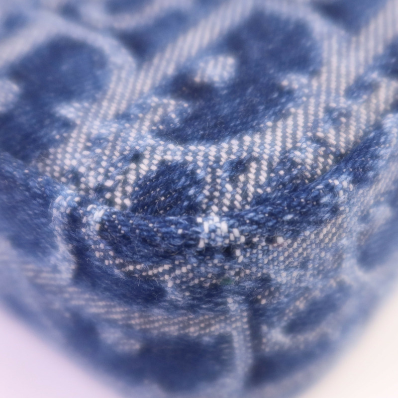 Dior Obriqur牛仔布Medium Saddle Pouch With Chain金扣鏈帶肩背袋-6