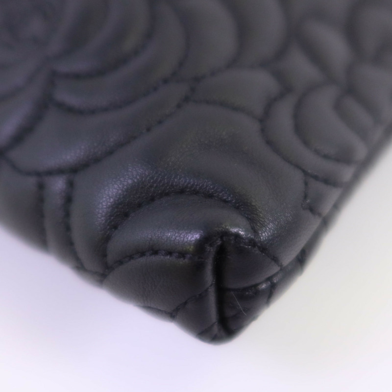 CHANEL 羊皮皮革Chain Shoulder銀扣鏈帶肩背袋-6