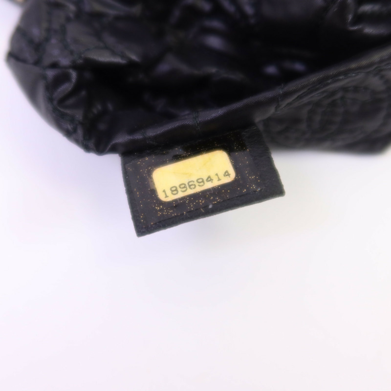 CHANEL 羊皮皮革Chain Shoulder銀扣鏈帶肩背袋-12