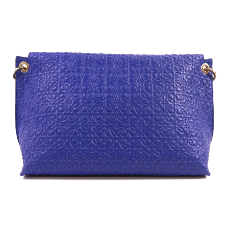 LOEWE 牛皮皮革Chain Shoulder金扣鏈帶肩背袋-1