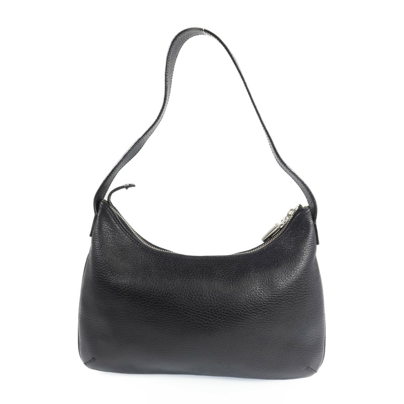 BURBERRY 牛皮皮革Shoulder Bag銀扣肩背袋-2