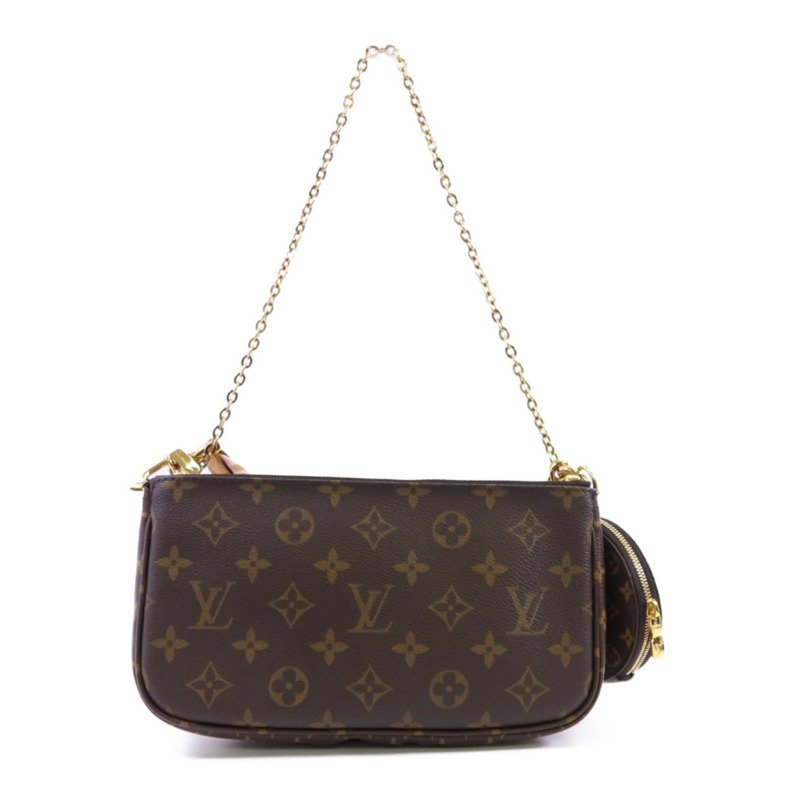 LOUIS VUITTON Monogram Multi Pochette Accessoires金扣手挽肩背兩用袋-1