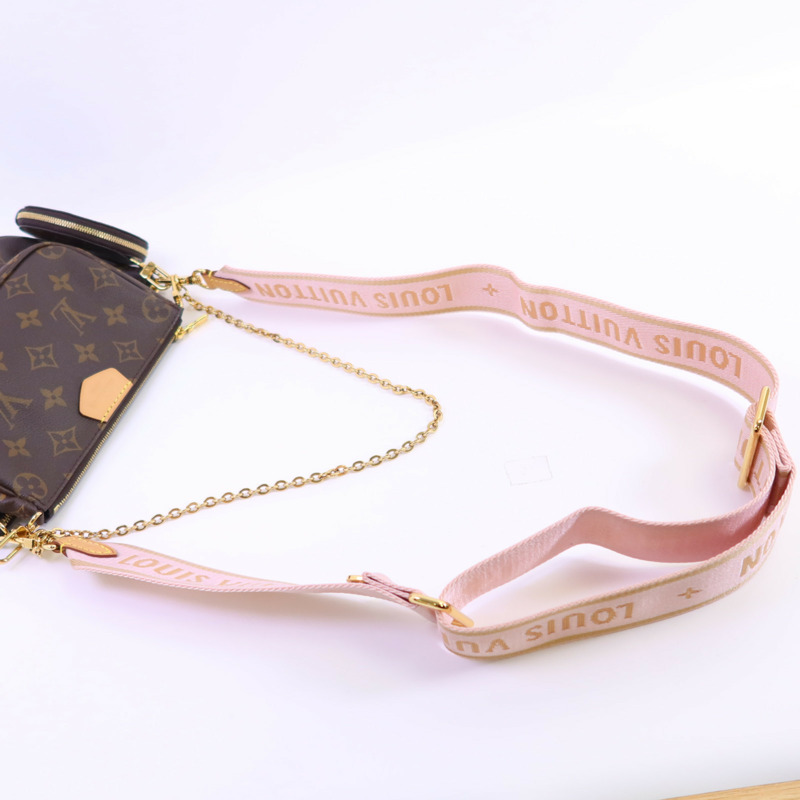 LOUIS VUITTON Monogram Multi Pochette Accessoires金扣手挽肩背兩用袋-4