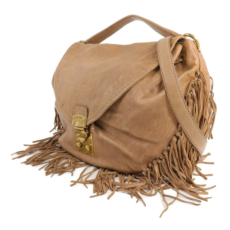 Miu Miu 牛皮皮革2 Way Shoulder金扣手挽肩背兩用袋-1