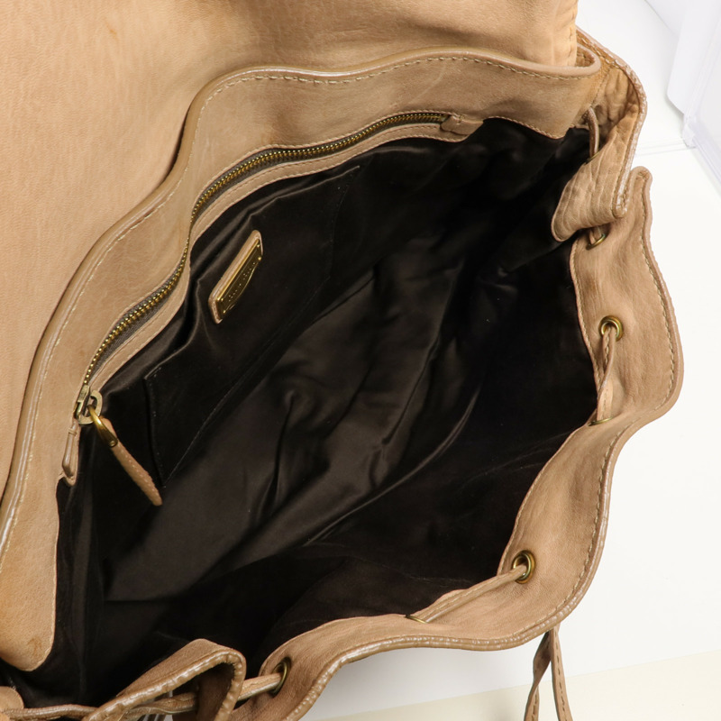 Miu Miu 牛皮皮革2 Way Shoulder金扣手挽肩背兩用袋-4