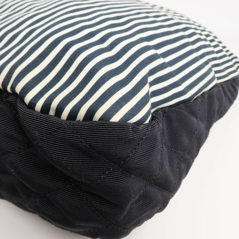 CHANEL 帆布2 Way Shoulder銀扣手挽肩背兩用袋-7