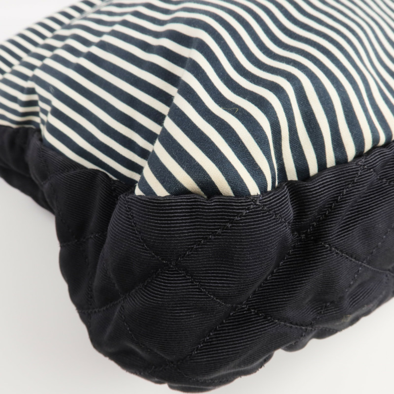 CHANEL 帆布2 Way Shoulder銀扣手挽肩背兩用袋-8