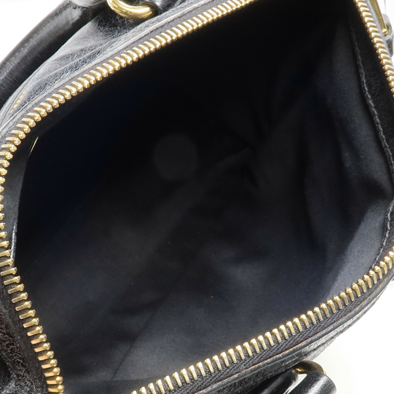 Miu Miu 牛皮皮革2 Way Shoulder金扣手挽肩背兩用袋-4