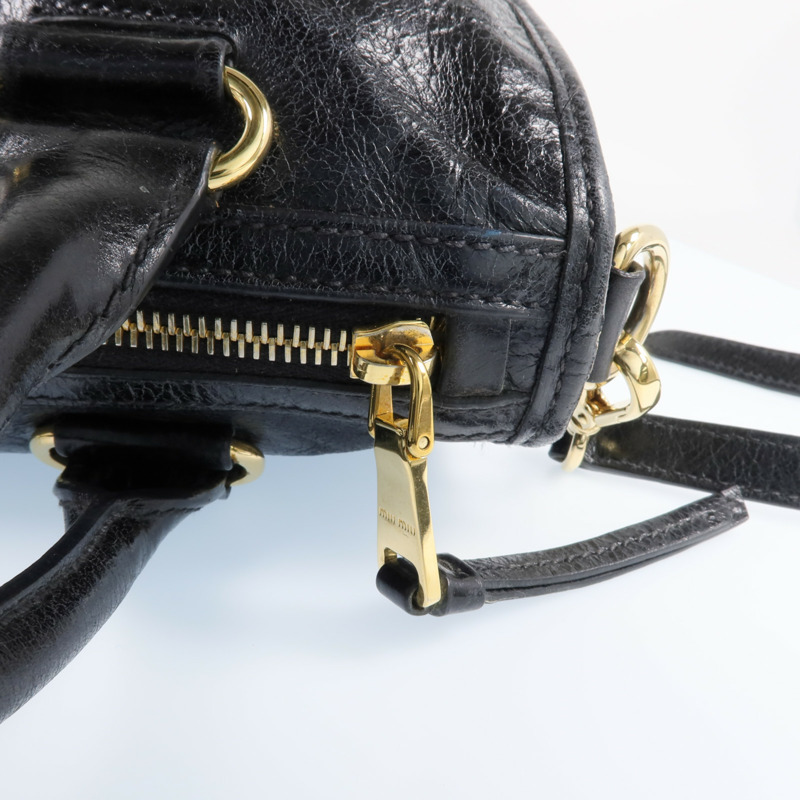 Miu Miu 牛皮皮革2 Way Shoulder金扣手挽肩背兩用袋-5