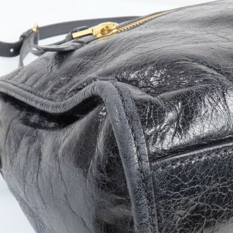 Miu Miu 牛皮皮革2 Way Shoulder金扣手挽肩背兩用袋-10