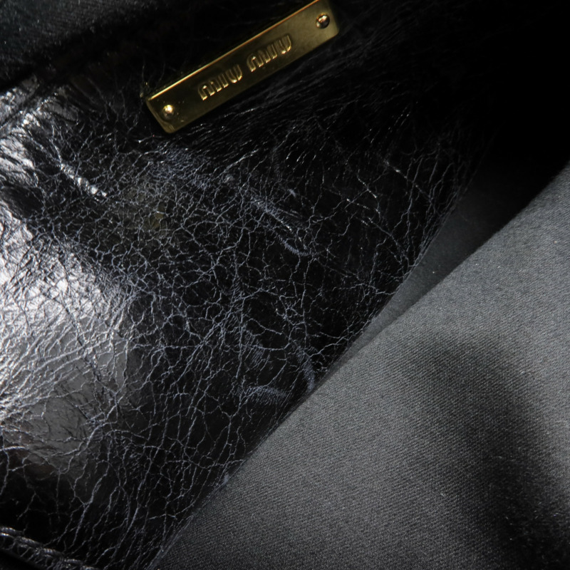 Miu Miu 牛皮皮革2 Way Shoulder金扣手挽肩背兩用袋-18