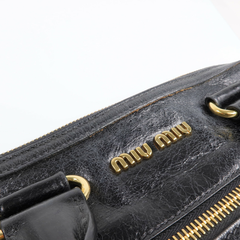 Miu Miu 牛皮皮革2 Way Shoulder金扣手挽肩背兩用袋-19