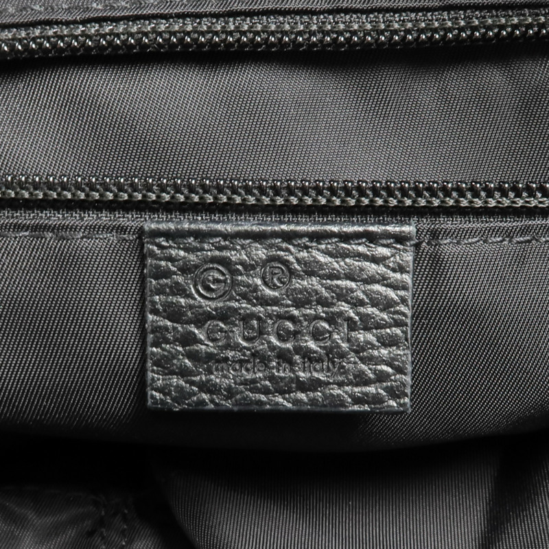 GUCCI 尼龍2 Way Shoulder銀扣手挽肩背兩用袋-5