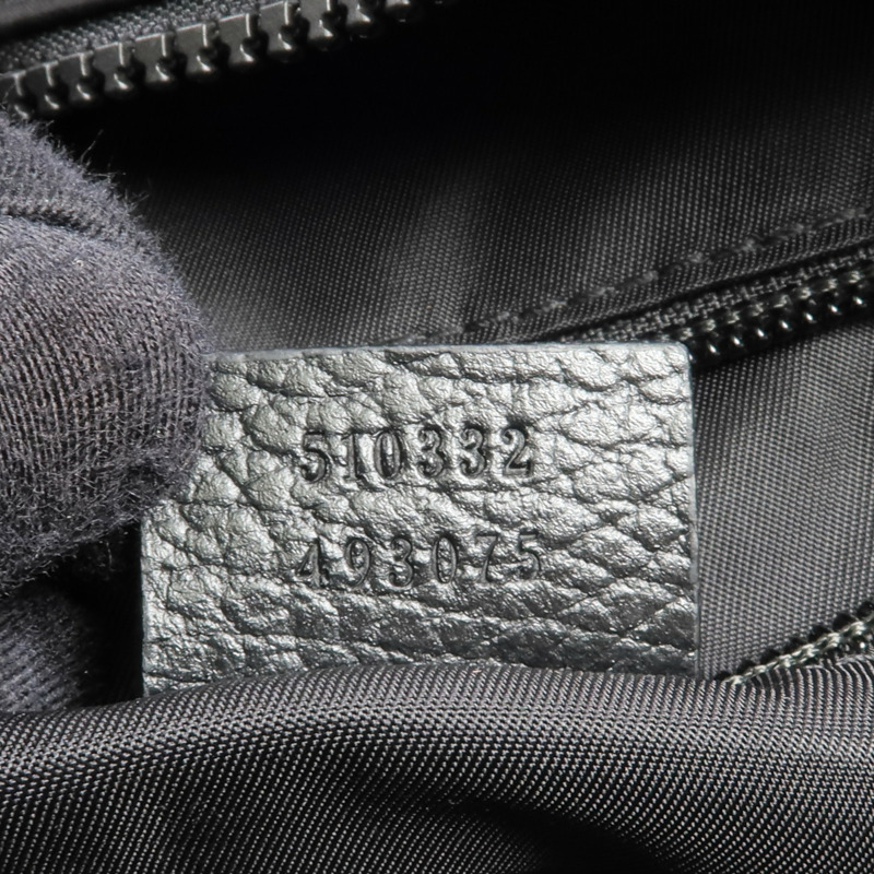 GUCCI 尼龍2 Way Shoulder銀扣手挽肩背兩用袋-6