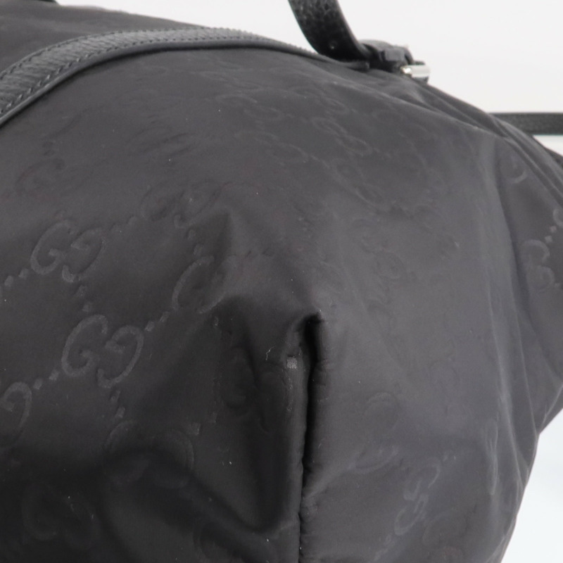 GUCCI 尼龍2 Way Shoulder銀扣手挽肩背兩用袋-12