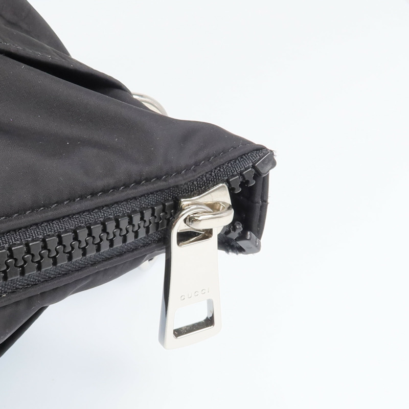 GUCCI 尼龍2 Way Shoulder銀扣手挽肩背兩用袋-17