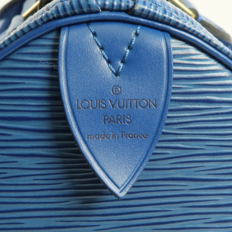 LOUIS VUITTON Epi Speedy 30金扣手挽袋-6