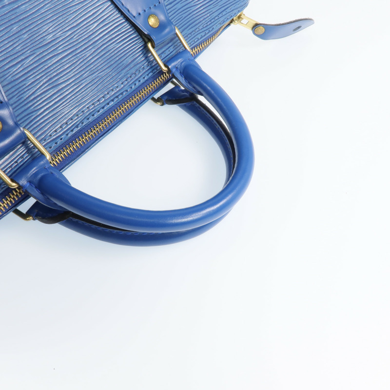 LOUIS VUITTON Epi Speedy 30金扣手挽袋-9