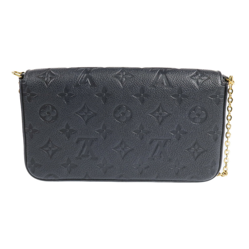 LOUIS VUITTON Monogram Empreinte Felicie Pochette金扣鏈帶肩背袋-2