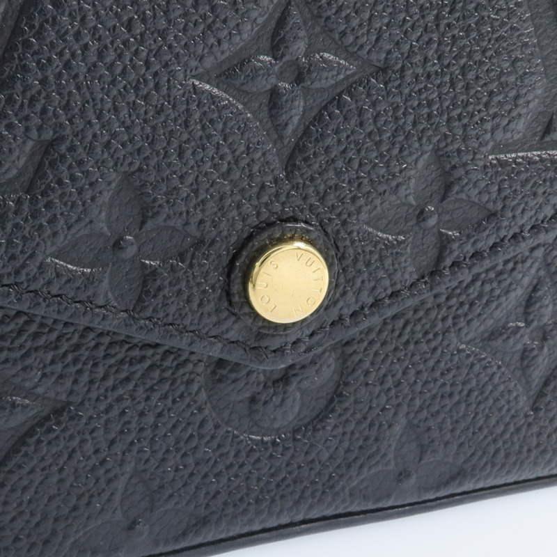 LOUIS VUITTON Monogram Empreinte Felicie Pochette金扣鏈帶肩背袋-7