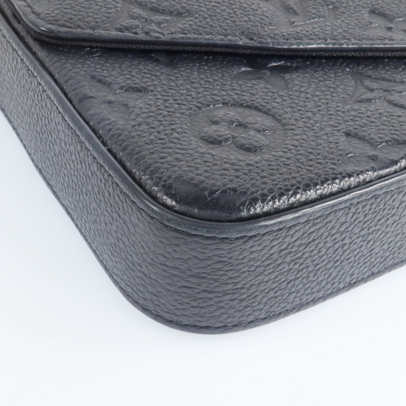 LOUIS VUITTON Monogram Empreinte Felicie Pochette金扣鏈帶肩背袋-11