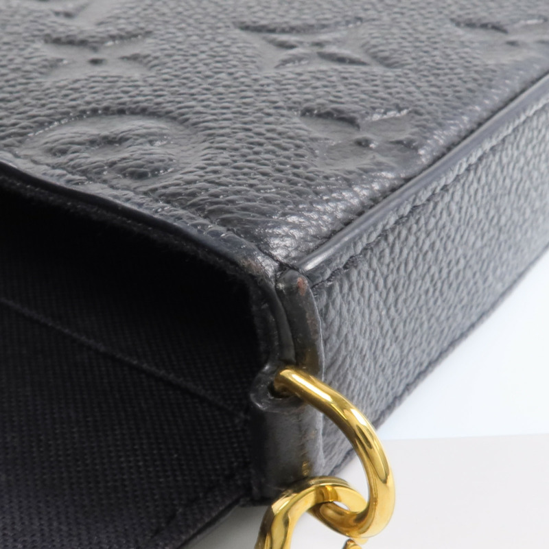 LOUIS VUITTON Monogram Empreinte Felicie Pochette金扣鏈帶肩背袋-16