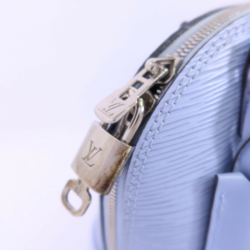 LOUIS VUITTON Epi Alma BB銀扣手挽肩背兩用袋-9