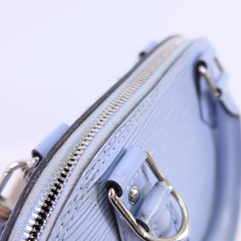 LOUIS VUITTON Epi Alma BB銀扣手挽肩背兩用袋-11