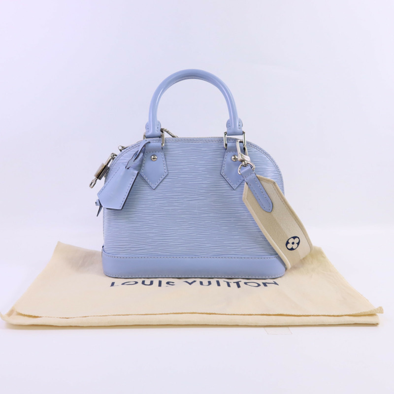 LOUIS VUITTON Epi Alma BB銀扣手挽肩背兩用袋-18