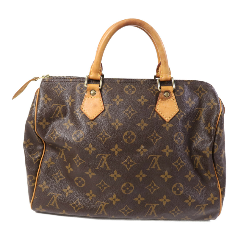 LOUIS VUITTON Monogram Speedy 25金扣手挽袋-1