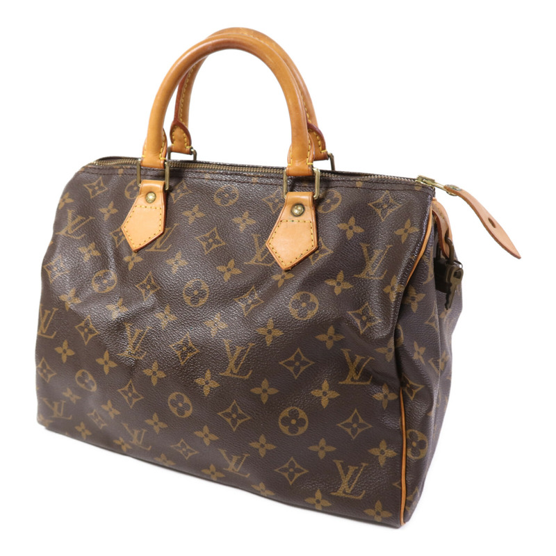 LOUIS VUITTON Monogram Speedy 25金扣手挽袋-2