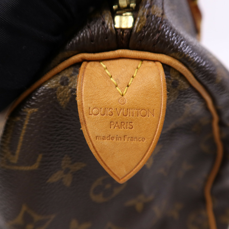 LOUIS VUITTON Monogram Speedy 25金扣手挽袋-5