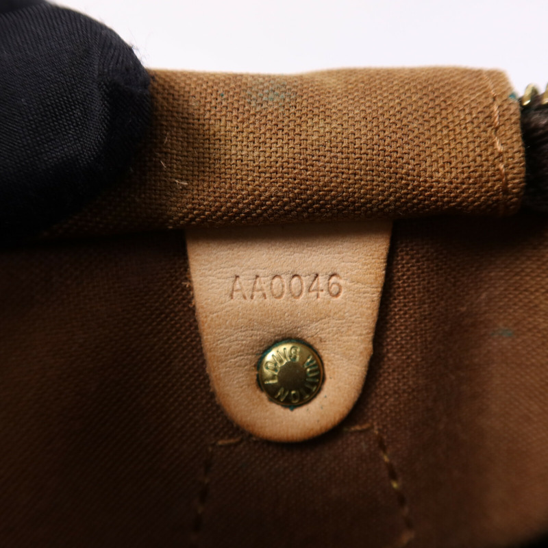 LOUIS VUITTON Monogram Speedy 25金扣手挽袋-7