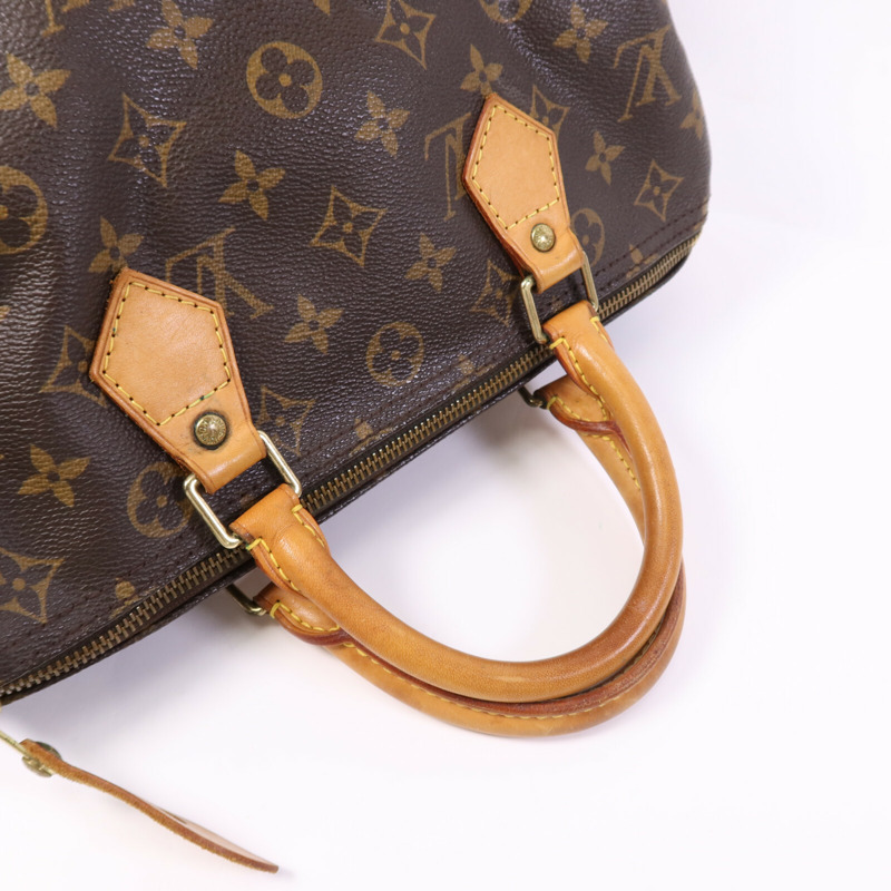 LOUIS VUITTON Monogram Speedy 25金扣手挽袋-9