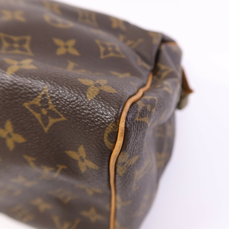 LOUIS VUITTON Monogram Speedy 25金扣手挽袋-10