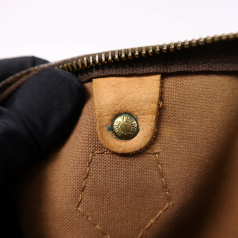 LOUIS VUITTON Monogram Speedy 25金扣手挽袋-17