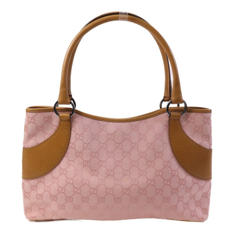 GUCCI 帆布Shoulder Bag銀扣肩背袋-1