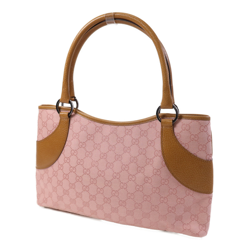 GUCCI 帆布Shoulder Bag銀扣肩背袋-2