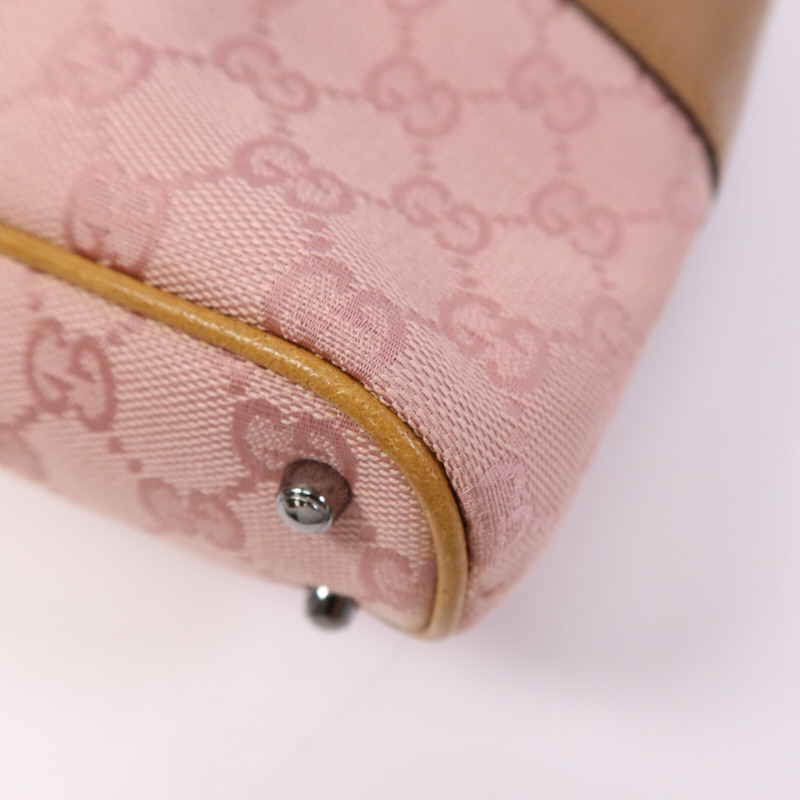 GUCCI 帆布Shoulder Bag銀扣肩背袋-11