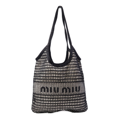 Miu Miu 帆布Hand Bag銀扣手挽袋