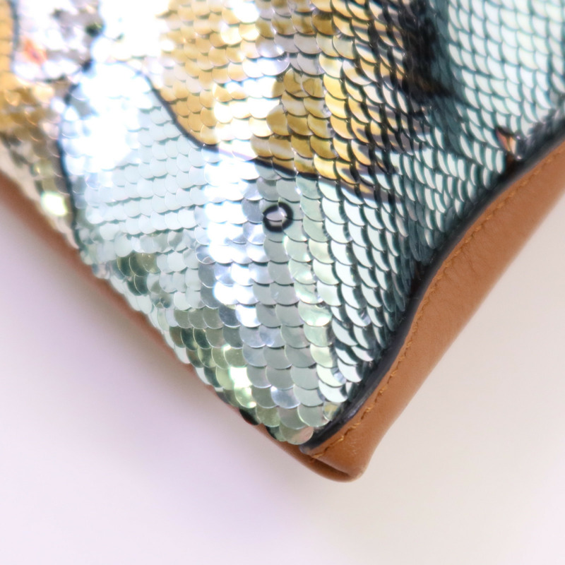 LOEWE 牛皮皮革/亮片Paula's Ibiza Tote肩背袋-6