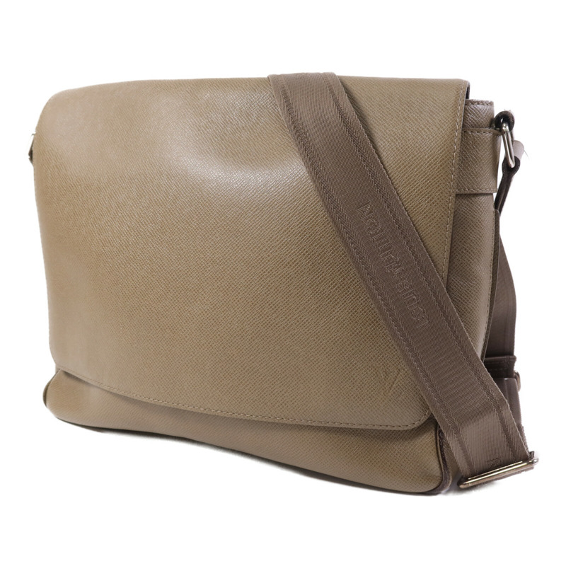 LOUIS VUITTON Taiga Roman MM銀扣肩背袋-2