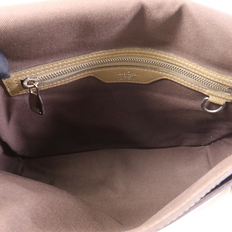 LOUIS VUITTON Taiga Roman MM銀扣肩背袋-4