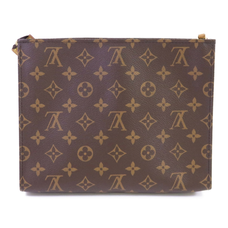 LOUIS VUITTON Monogram Toiletry Pouch On Chain金扣鏈帶肩背袋-1