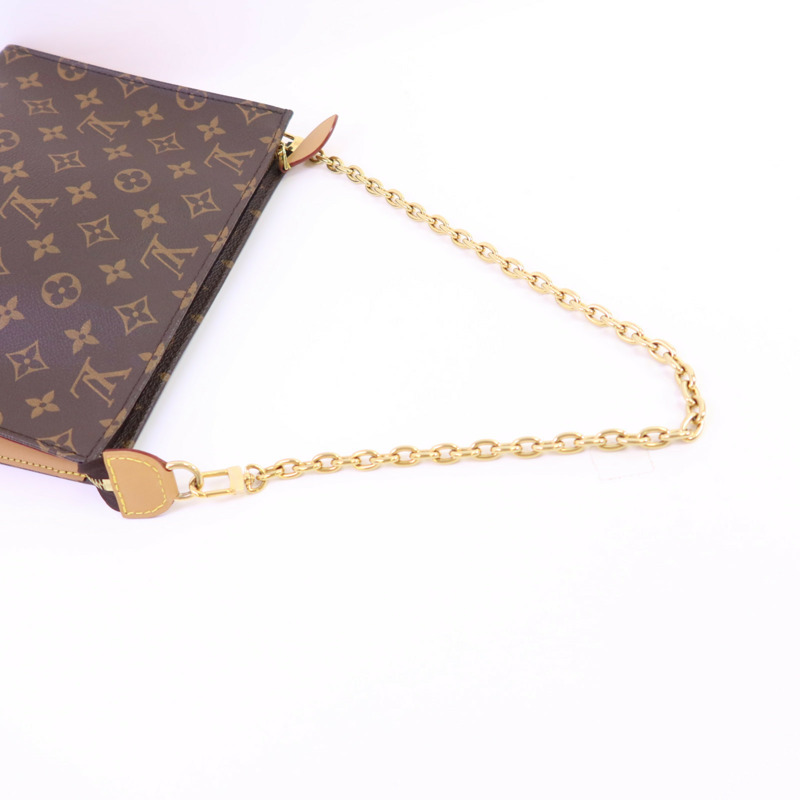 LOUIS VUITTON Monogram Toiletry Pouch On Chain金扣鏈帶肩背袋-4