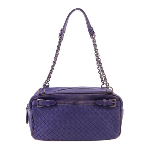 BOTTEGA VENETA 織紋皮革Shoulder Bag鏈帶肩背袋