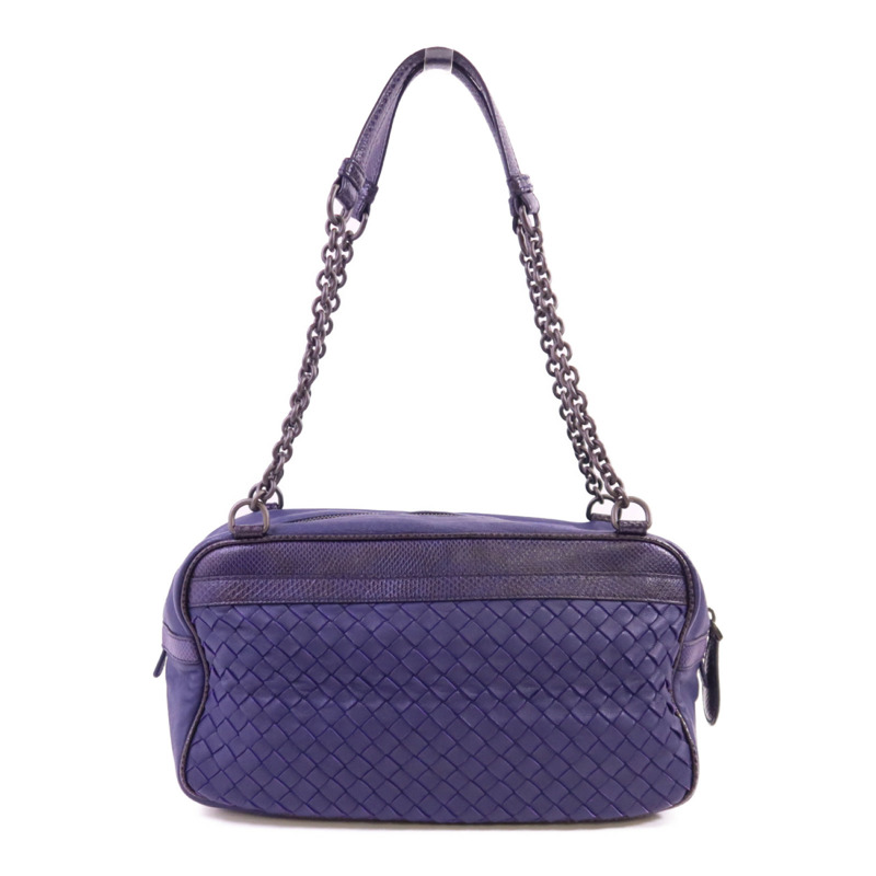 BOTTEGA VENETA 織紋皮革Shoulder Bag鏈帶肩背袋-1