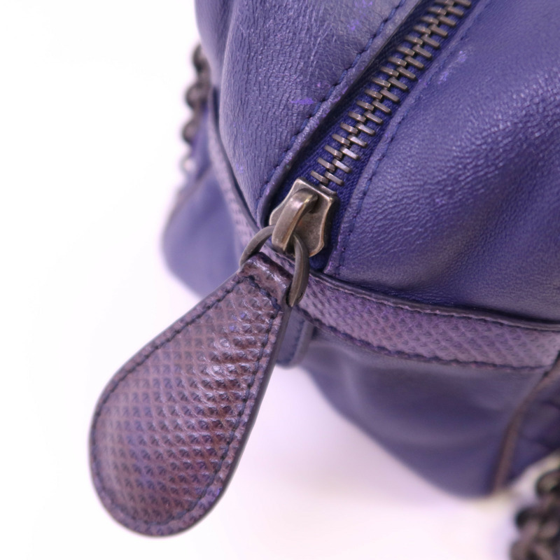 BOTTEGA VENETA 織紋皮革Shoulder Bag鏈帶肩背袋-9